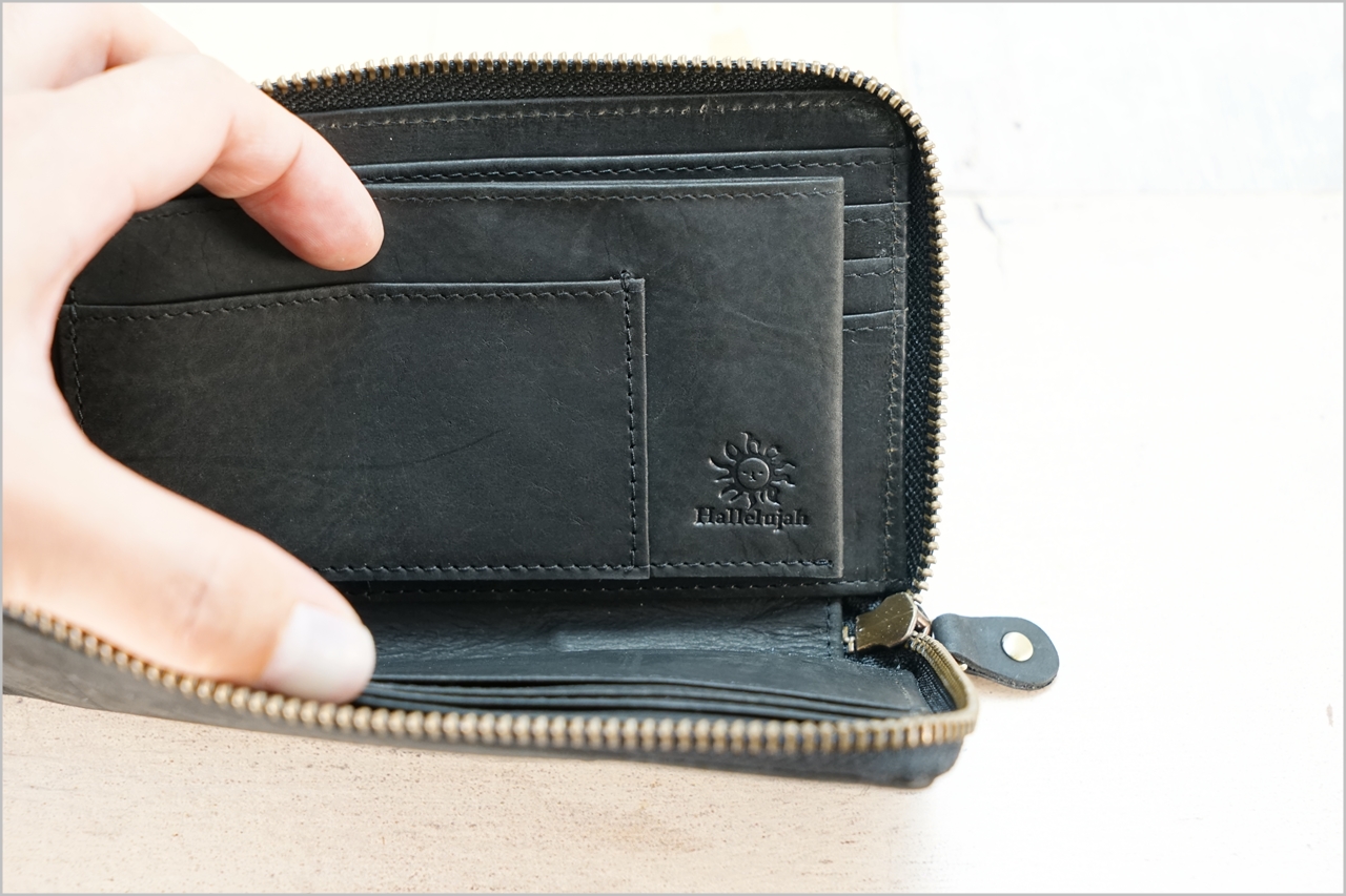 ハレルヤの型長財布「SMARTY」の内装